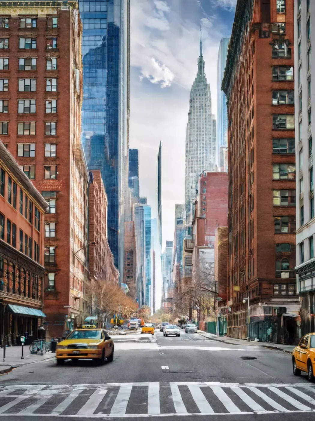 New York 6’x8’ Fleece (72 x 96 inch) Backdrop