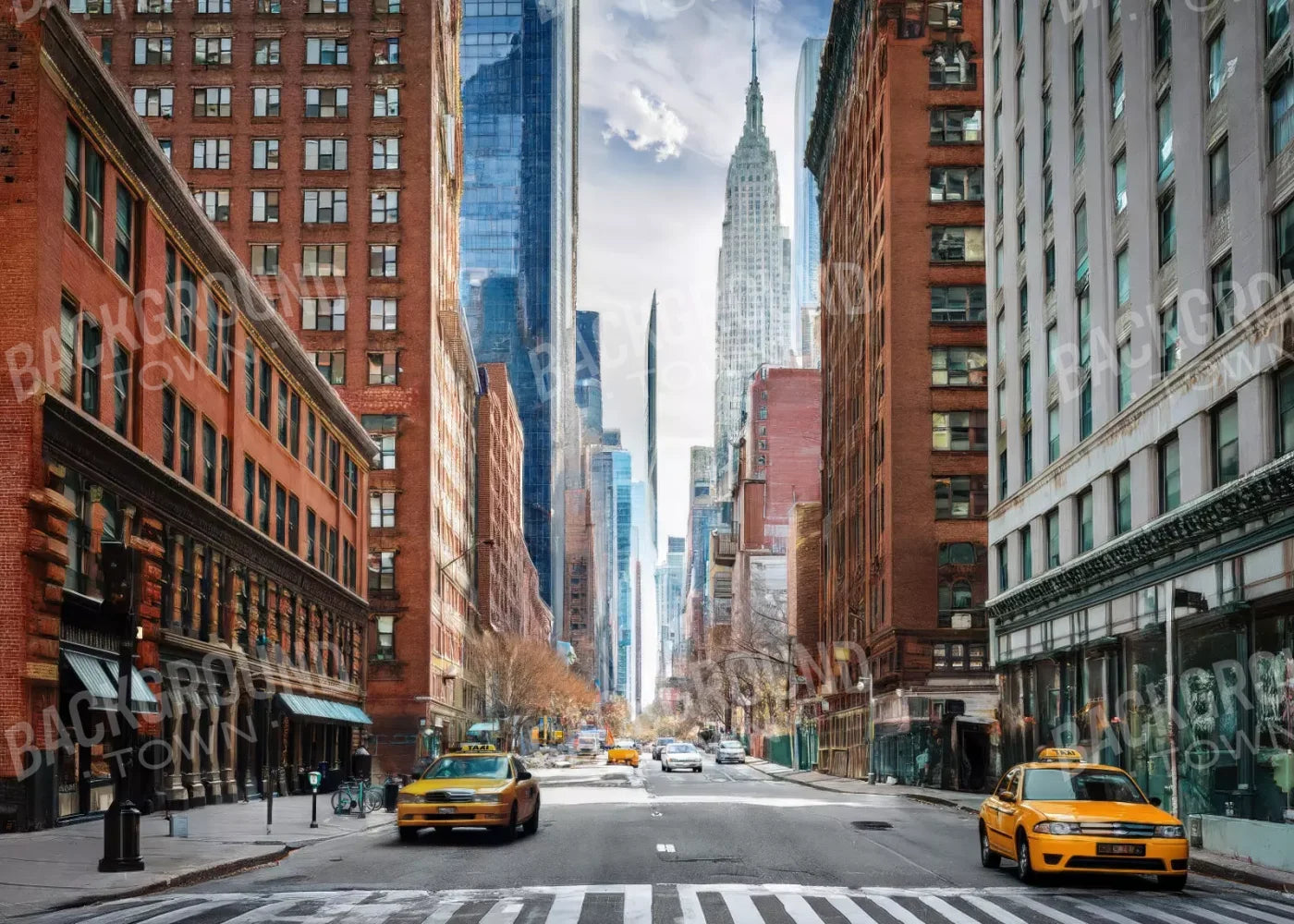 New York 7’x5’ UltraCloth (84 x 60 inch) Backdrop