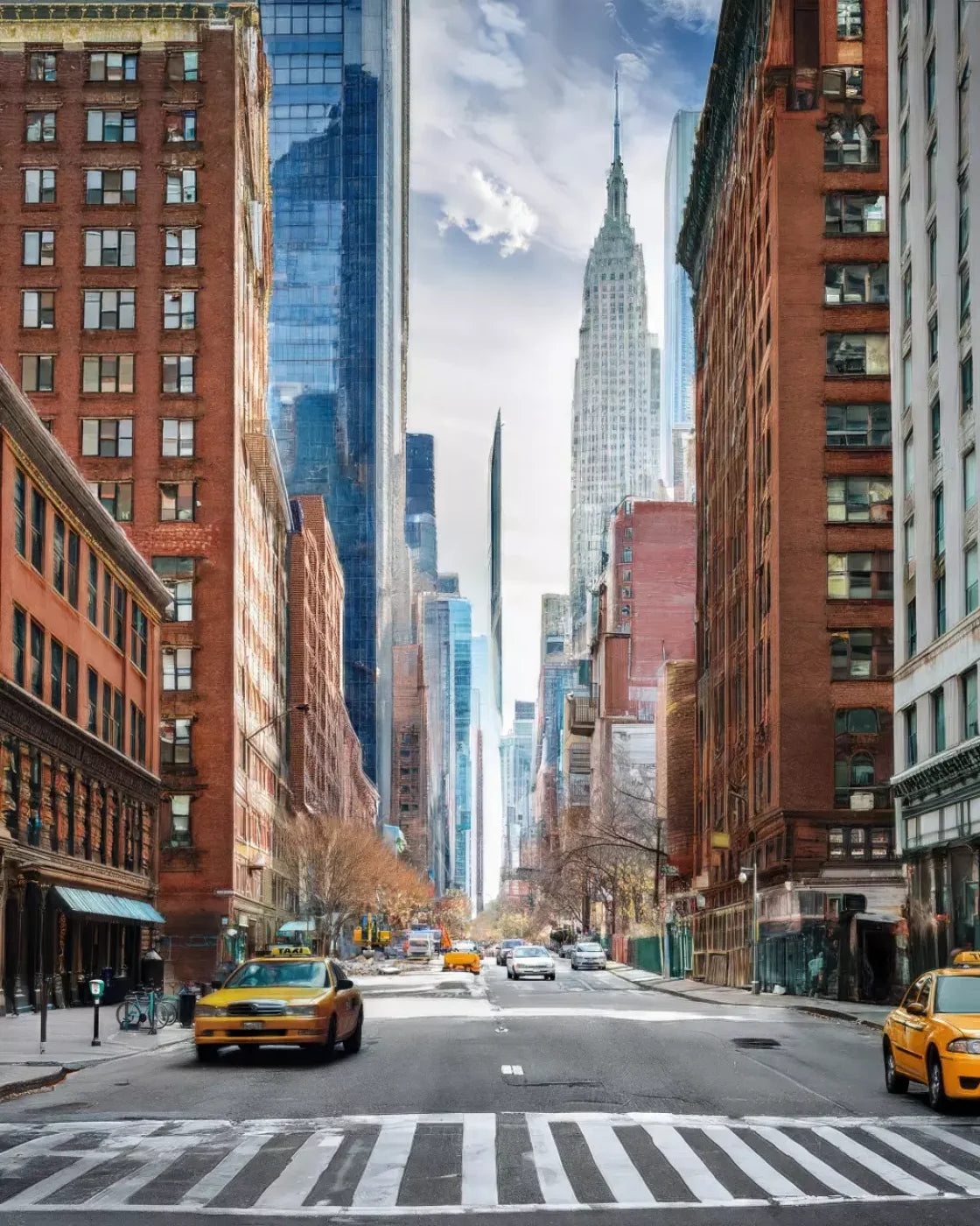 New York 8’x10’ Fleece (96 x 120 inch) Backdrop