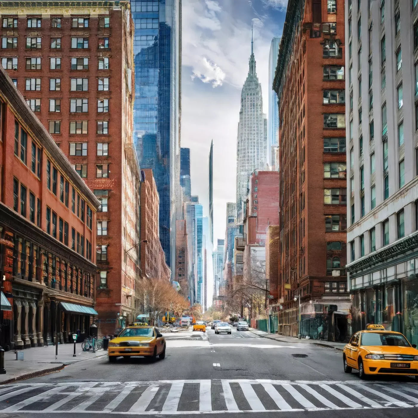 New York 8’x8’ Fleece (96 x 96 inch) Backdrop