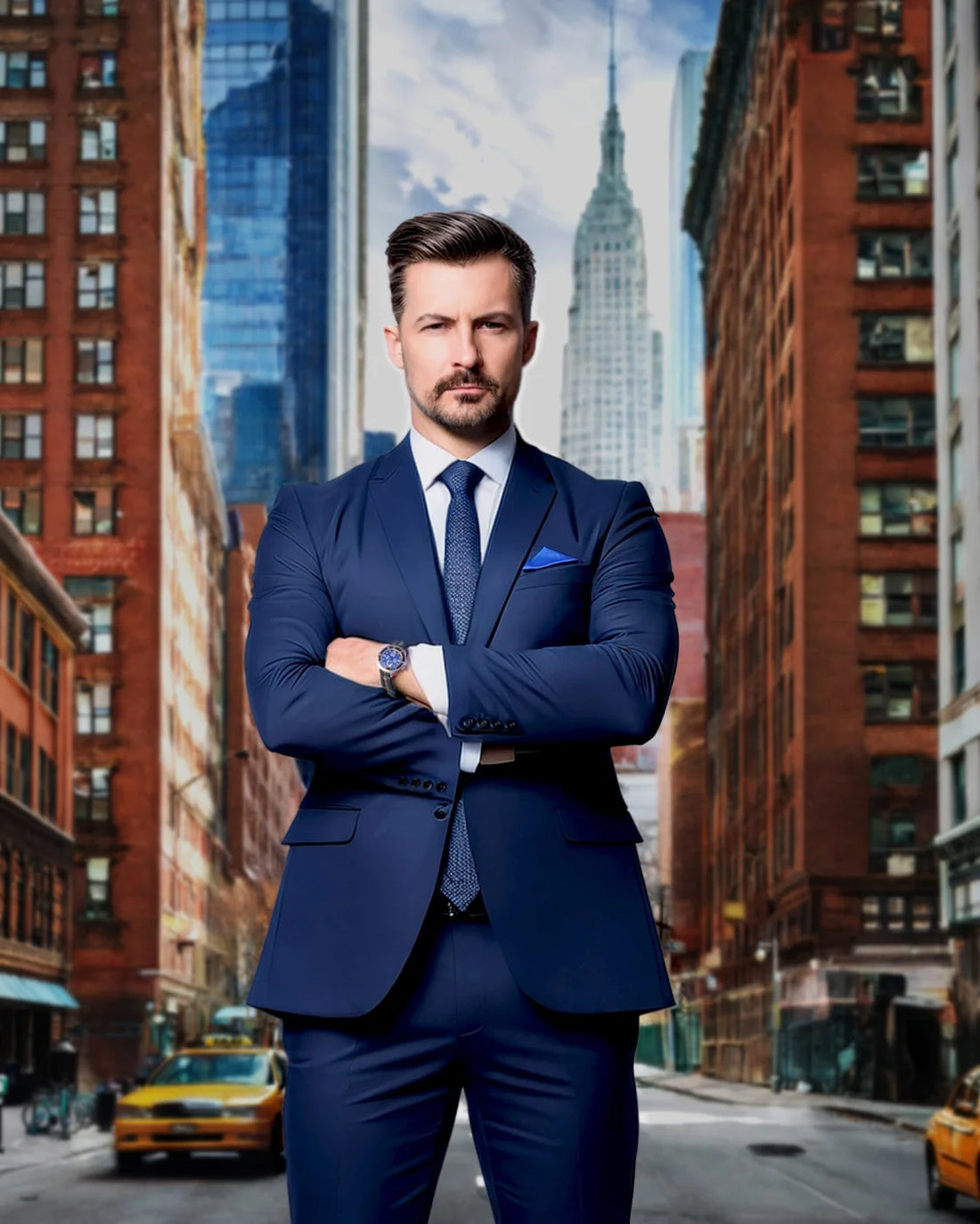 New York Street Backdrop