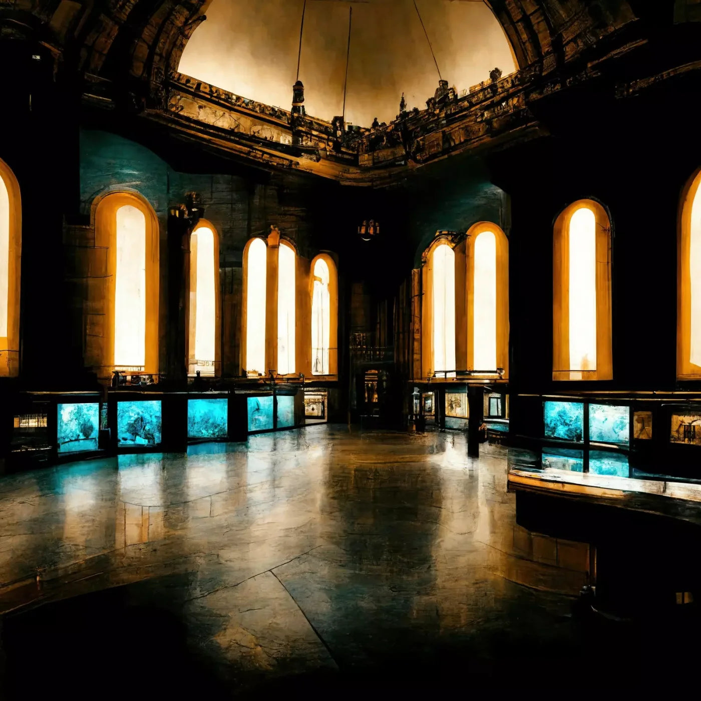 Night At The Museum 8’X8’ Fleece (96 X Inch) Backdrop