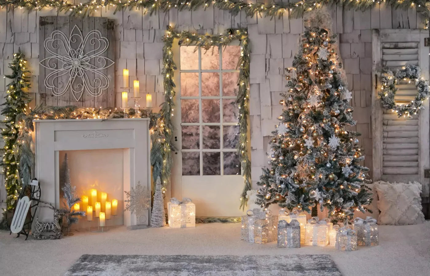 Night Before Christmas 12X8 Ultracloth ( 144 X 96 Inch ) Backdrop