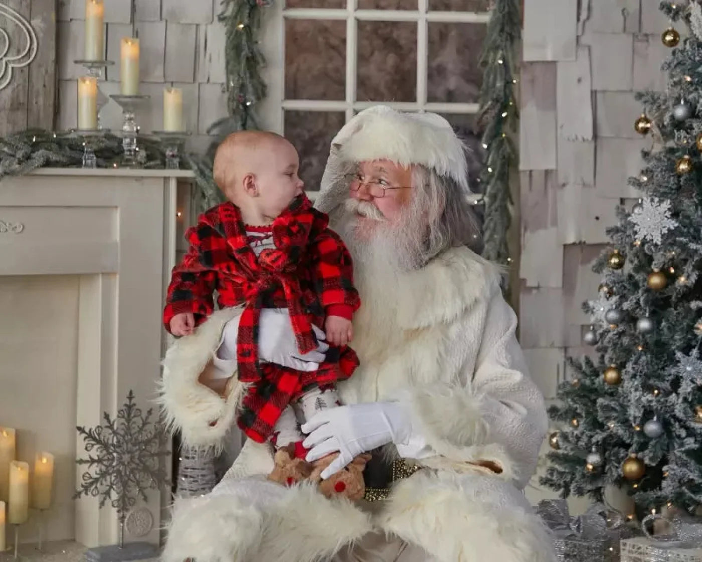 White Christmas Backdrop for Photography