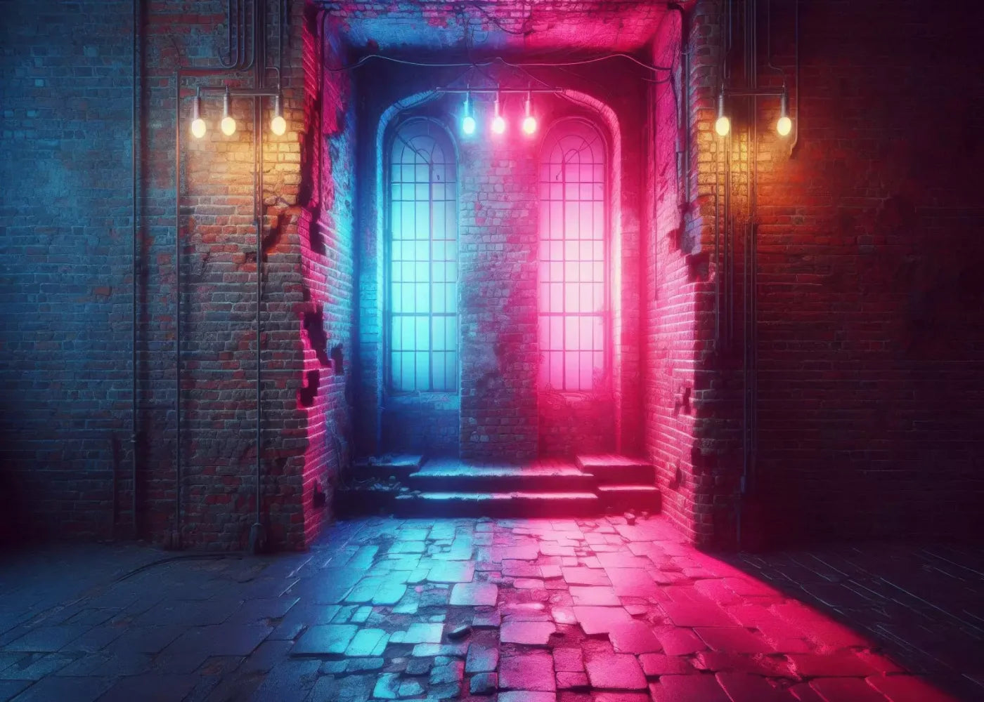 Night Lights 7’X5’ Ultracloth (84 X 60 Inch) Backdrop