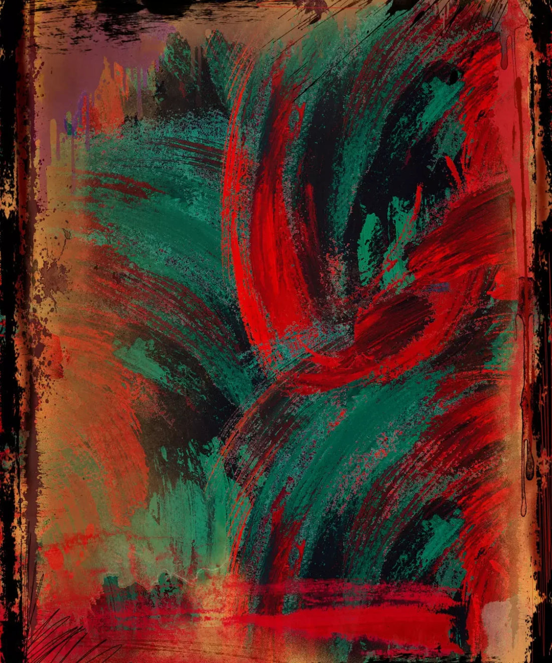 Multi-Color Painted Backdrop for Photography