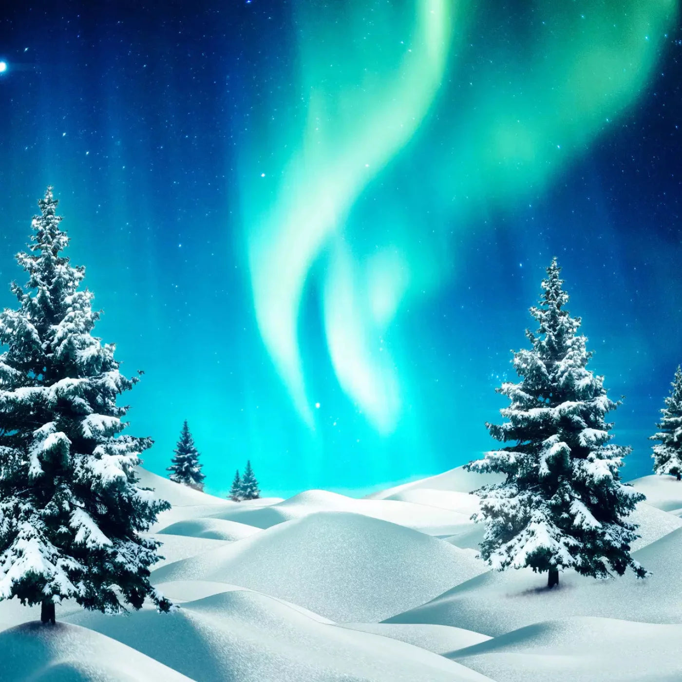 North Pole 10X10 Ultracloth ( 120 X Inch ) Backdrop