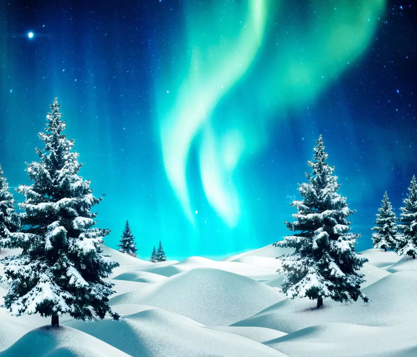 North Pole 12X10 Ultracloth ( 144 X 120 Inch ) Backdrop