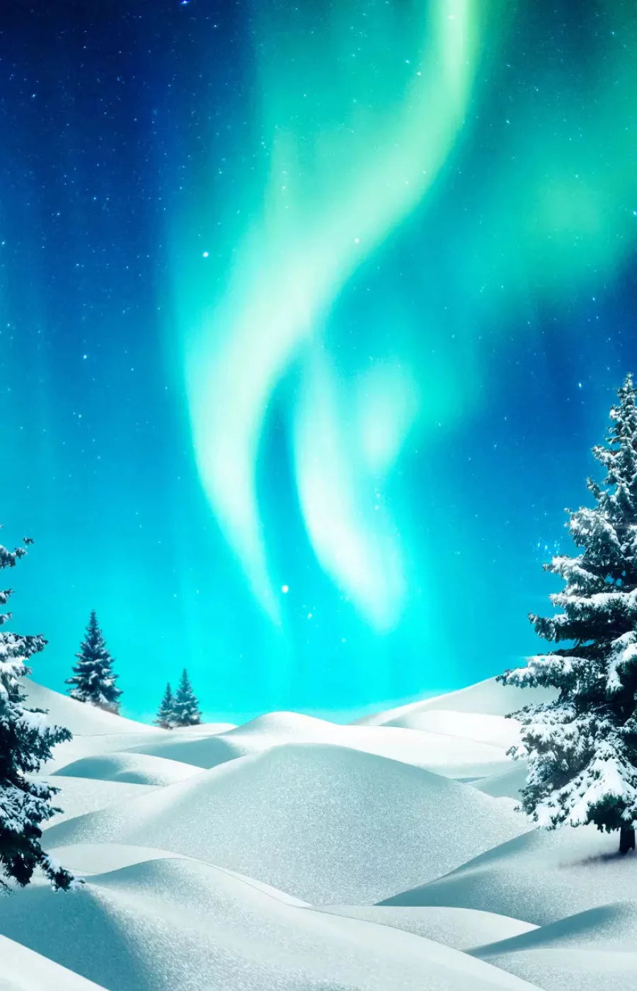 North Pole 8X12 Ultracloth ( 96 X 144 Inch ) Backdrop