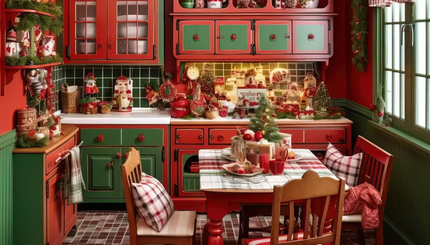 North Pole Kitchen 14’X8’ Ultracloth (168 X 96 Inch) Backdrop