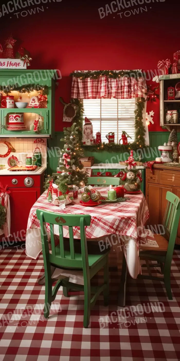 North Pole Kitchen Ii 8’X16’ Ultracloth (96 X 192 Inch) Backdrop