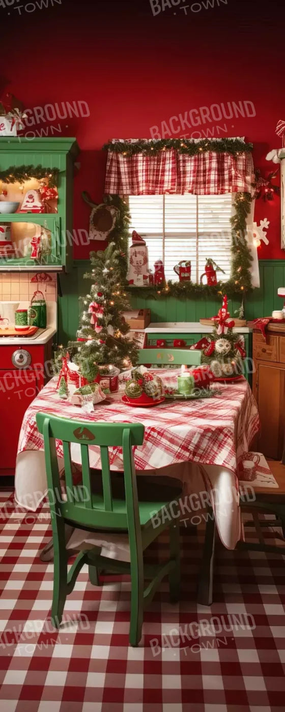North Pole Kitchen Ii 8’X20’ Ultracloth (96 X 240 Inch) Backdrop