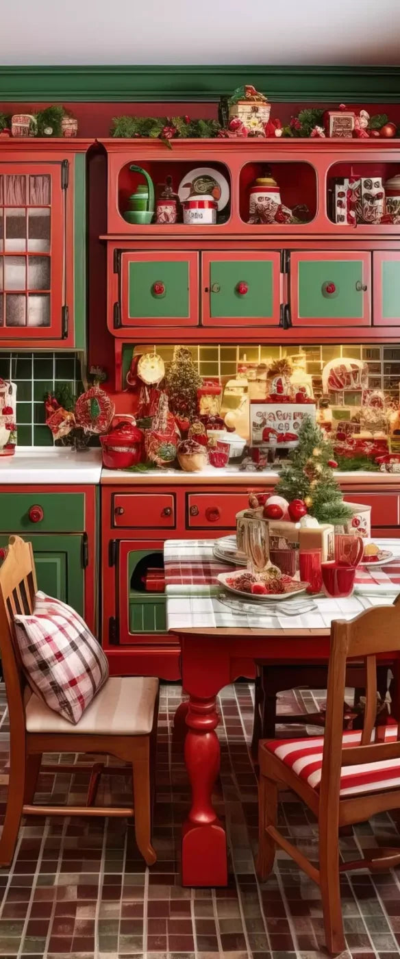 North Pole Kitchen 5’X12’ Ultracloth For Westcott X-Drop (60 X 144 Inch) Backdrop