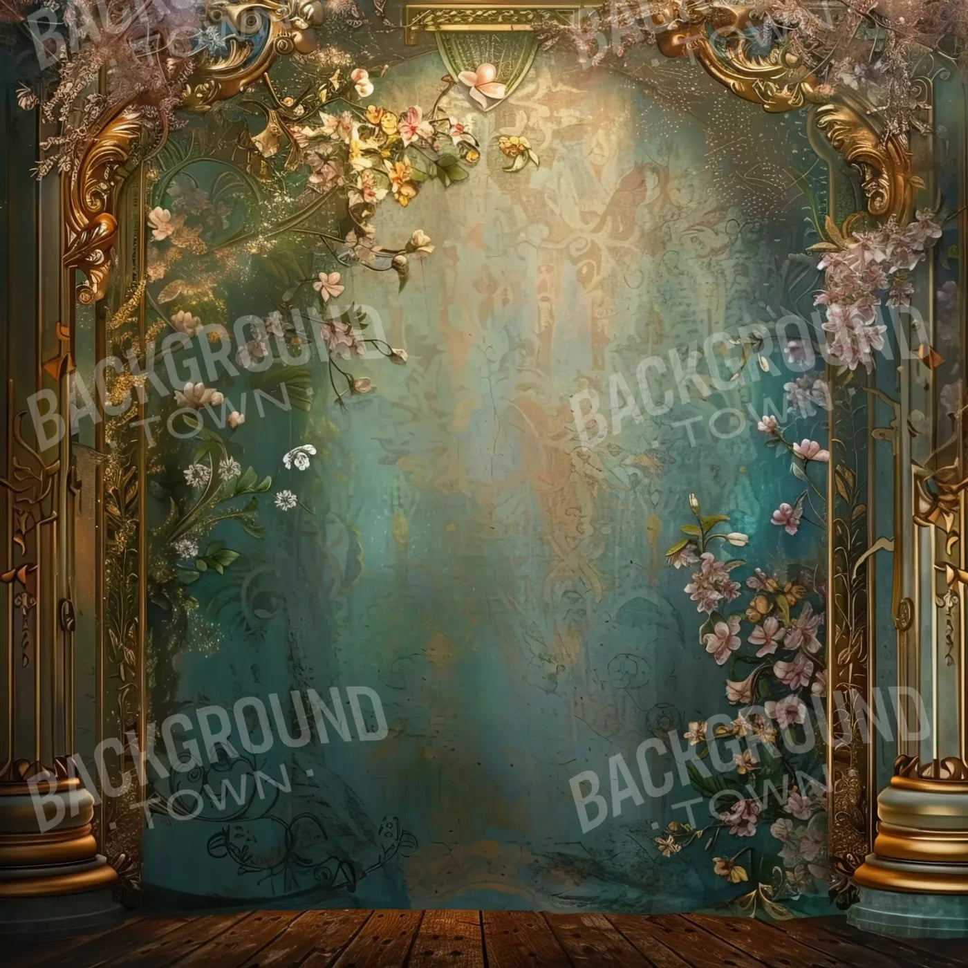 Nouveau Wall Ii 8’X8’ Fleece (96 X Inch) Backdrop