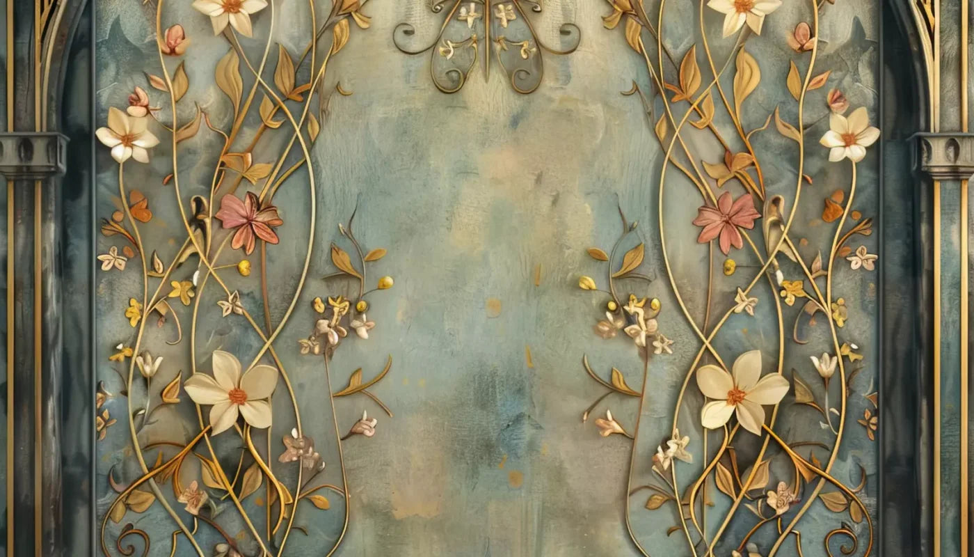 Nouveau Wall I 14’X8’ Ultracloth (168 X 96 Inch) Backdrop