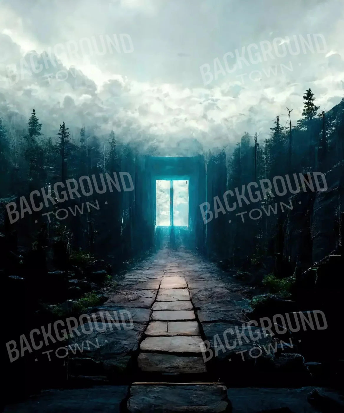 Black Nature Backdrop for Photography