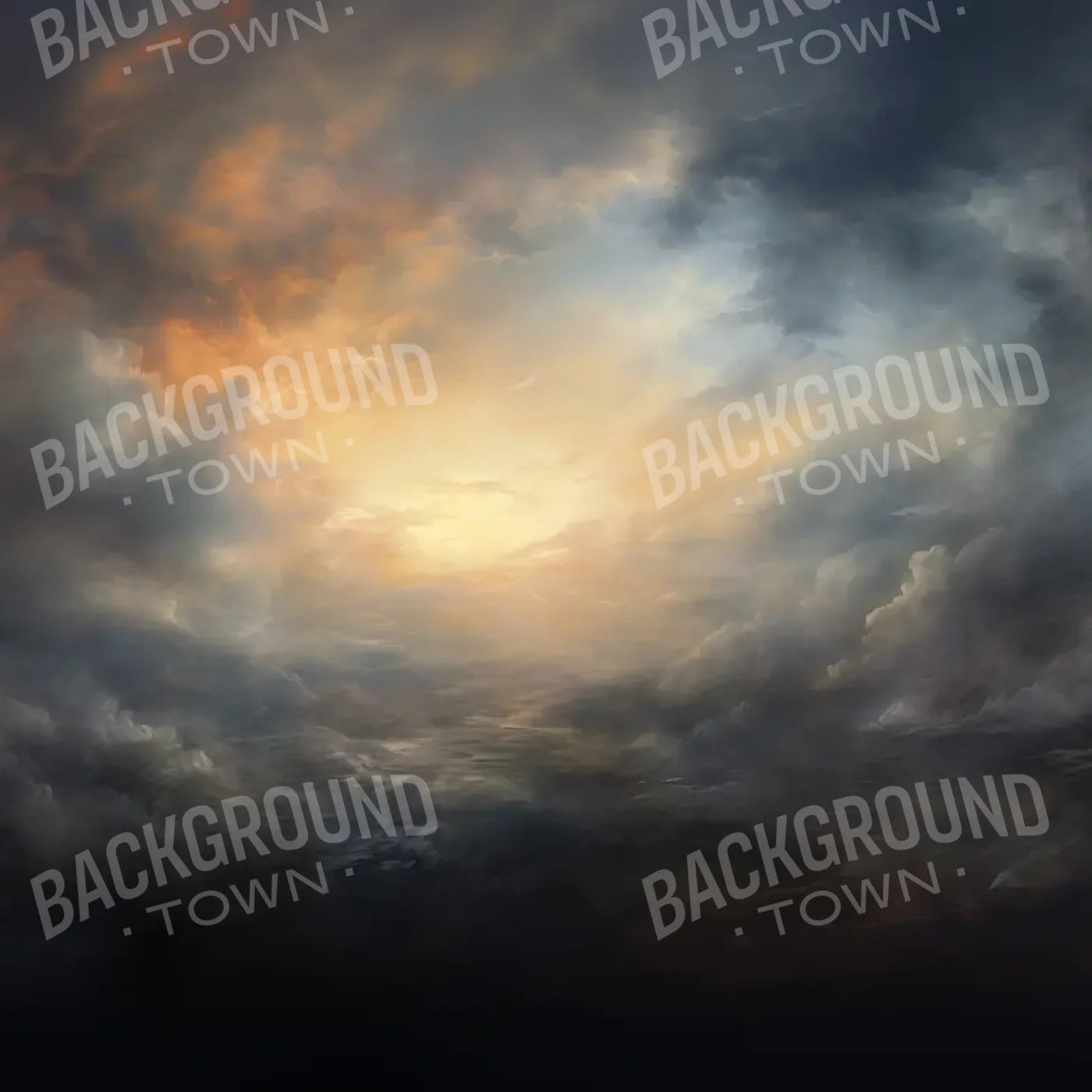 Ocean Meets Sky 8’x8’ Fleece (96 x 96 inch) Backdrop