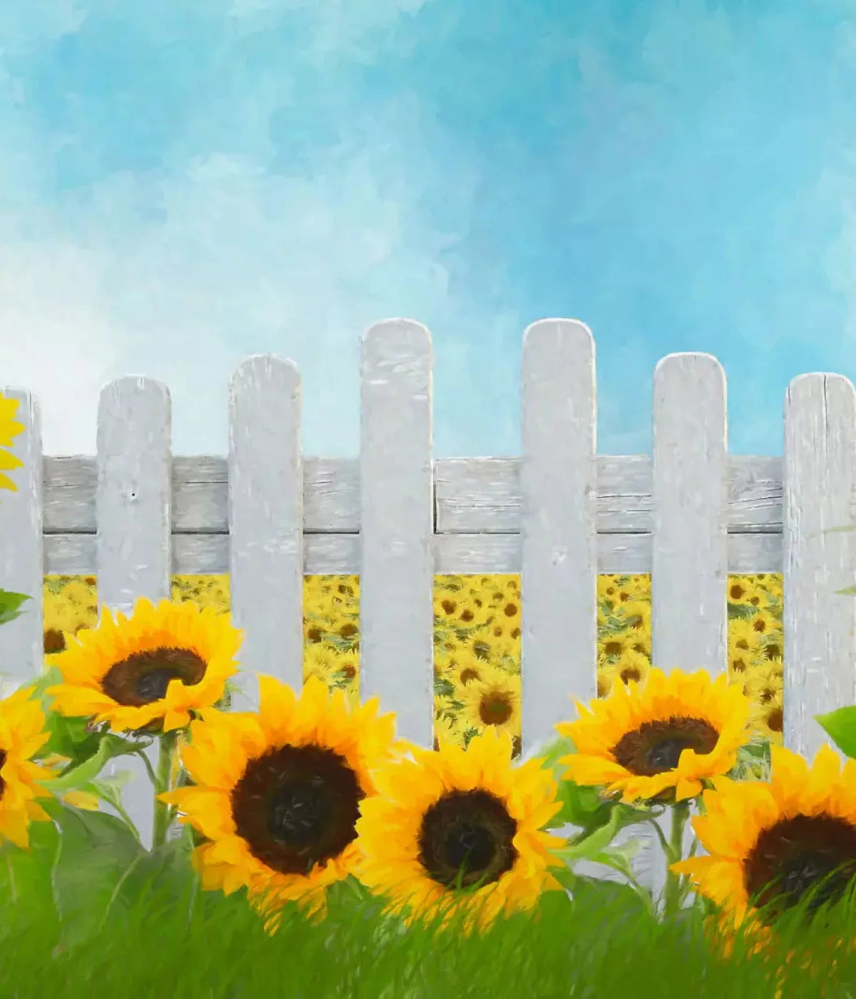 Ode To Sunflowers 10X12 Ultracloth ( 120 X 144 Inch ) Backdrop