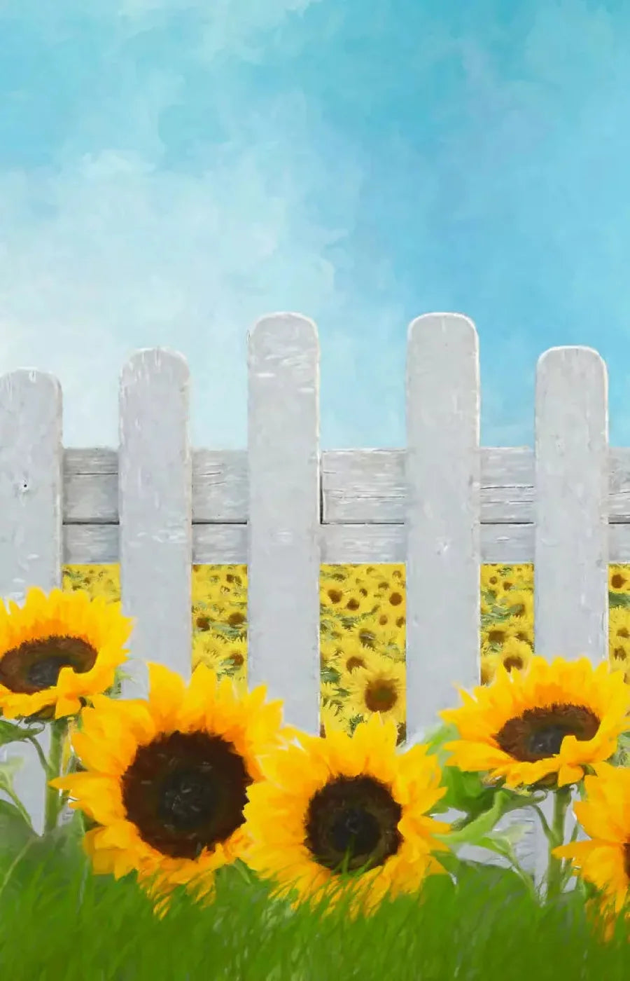 Ode To Sunflowers 8X12 Ultracloth ( 96 X 144 Inch ) Backdrop