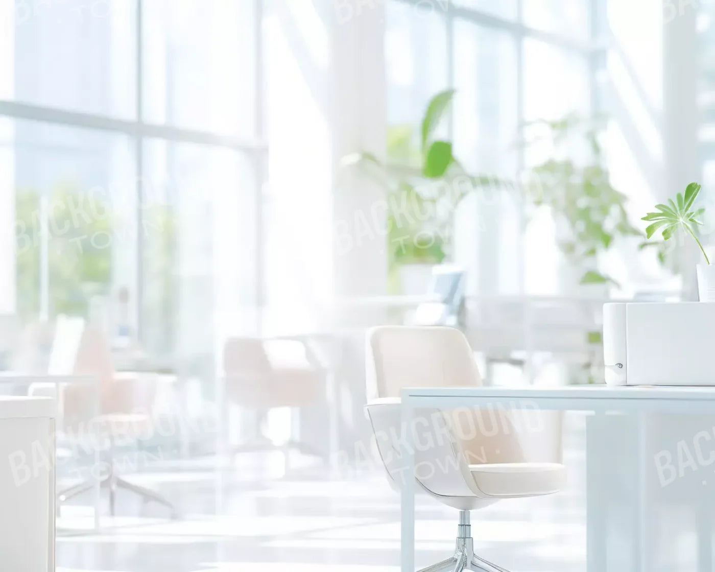 Office I 10’X8’ Fleece (120 X 96 Inch) Backdrop