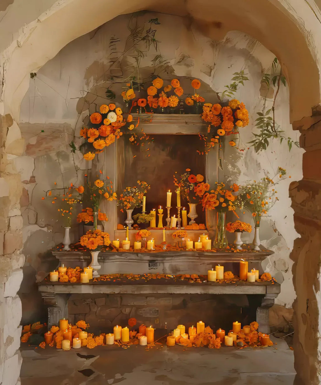 Orange, Brown Backdrop for Photography