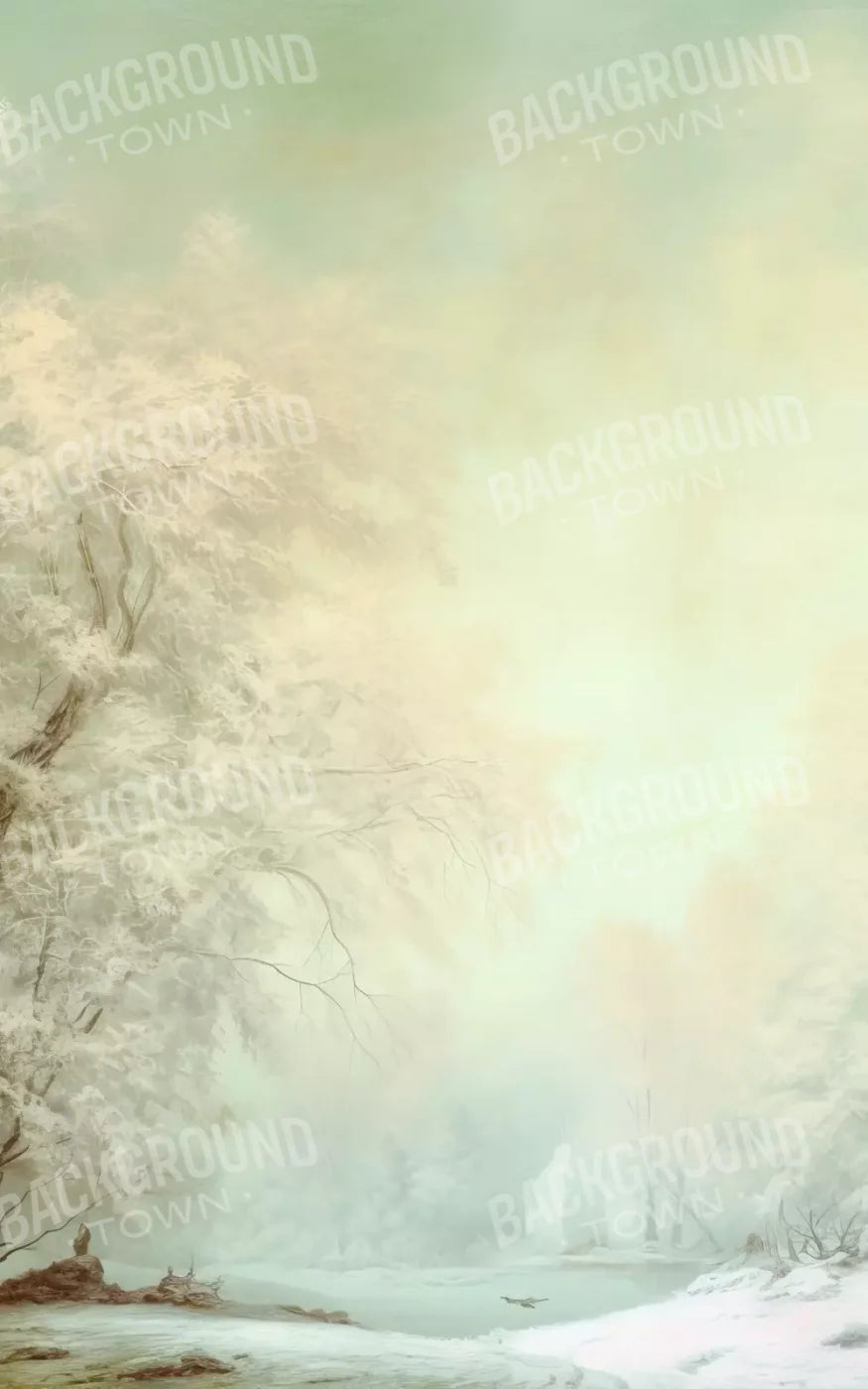 Oil Painted Winter 5’X8’ Ultracloth (60 X 96 Inch) Backdrop