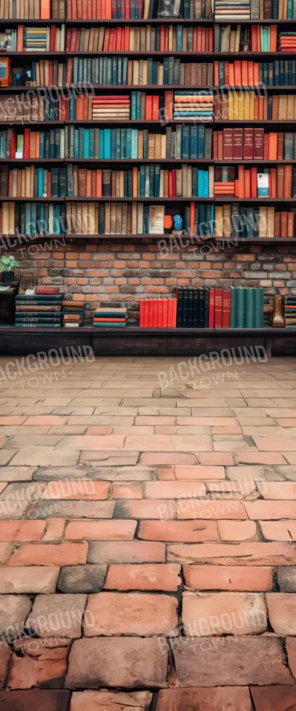 Old Book Shelf Sweep 5’x12’ UltraCloth for Westcott X-Drop (60 x 144 inch) Backdrop