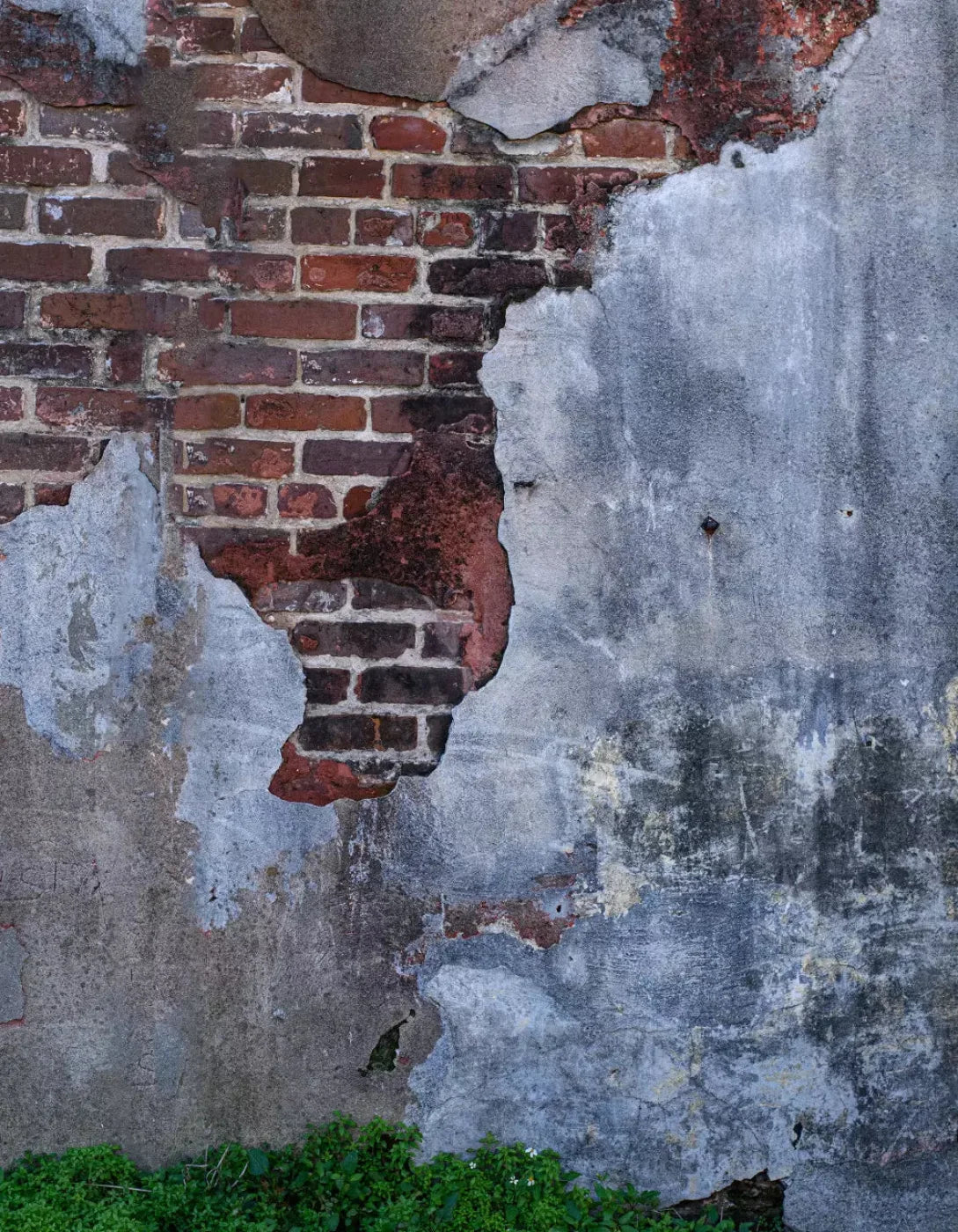 Old Brick Wall 6X8 Fleece ( 72 X 96 Inch ) Backdrop