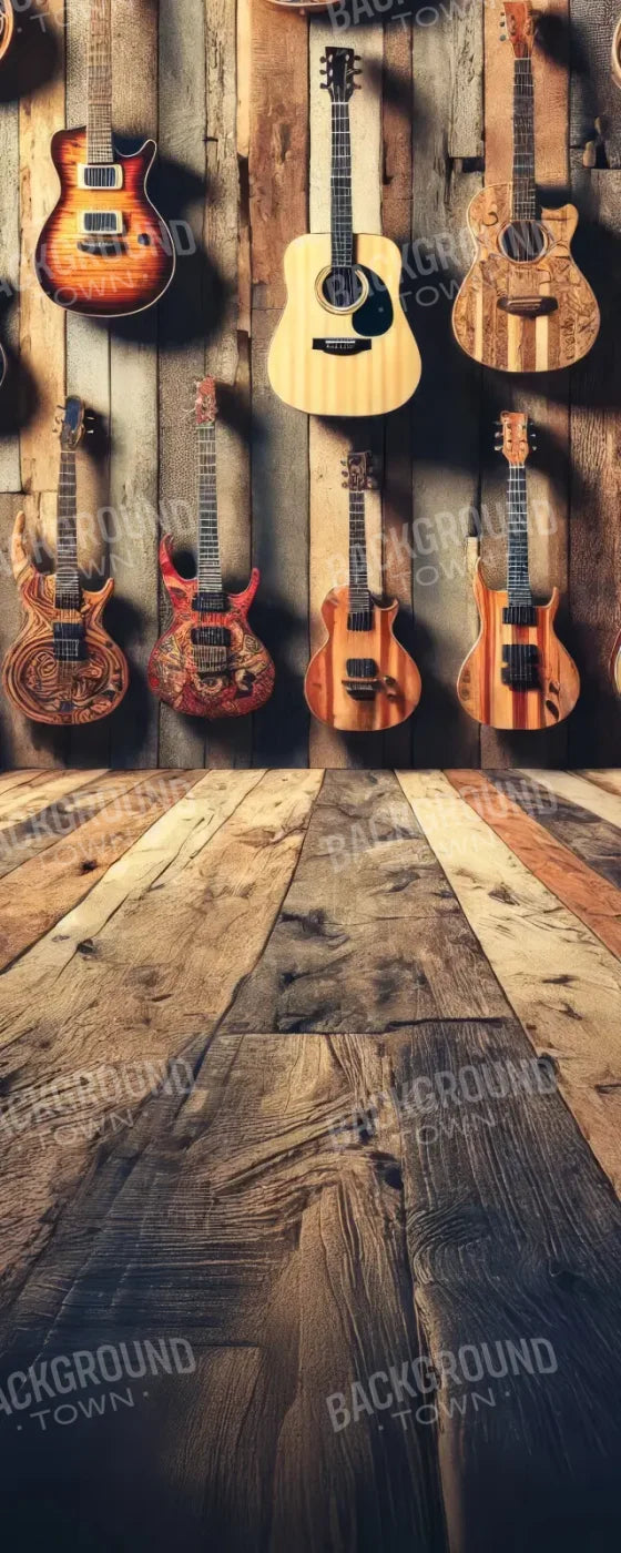 Old Guitars Sweep 8’x20’ UltraCloth (96 x 240 inch) Backdrop