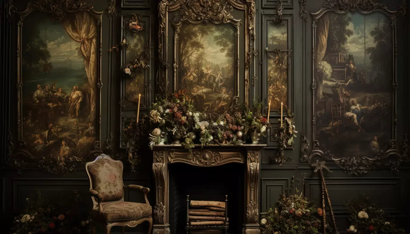 Old Masters Room Ii 14’X8’ Ultracloth (168 X 96 Inch) Backdrop