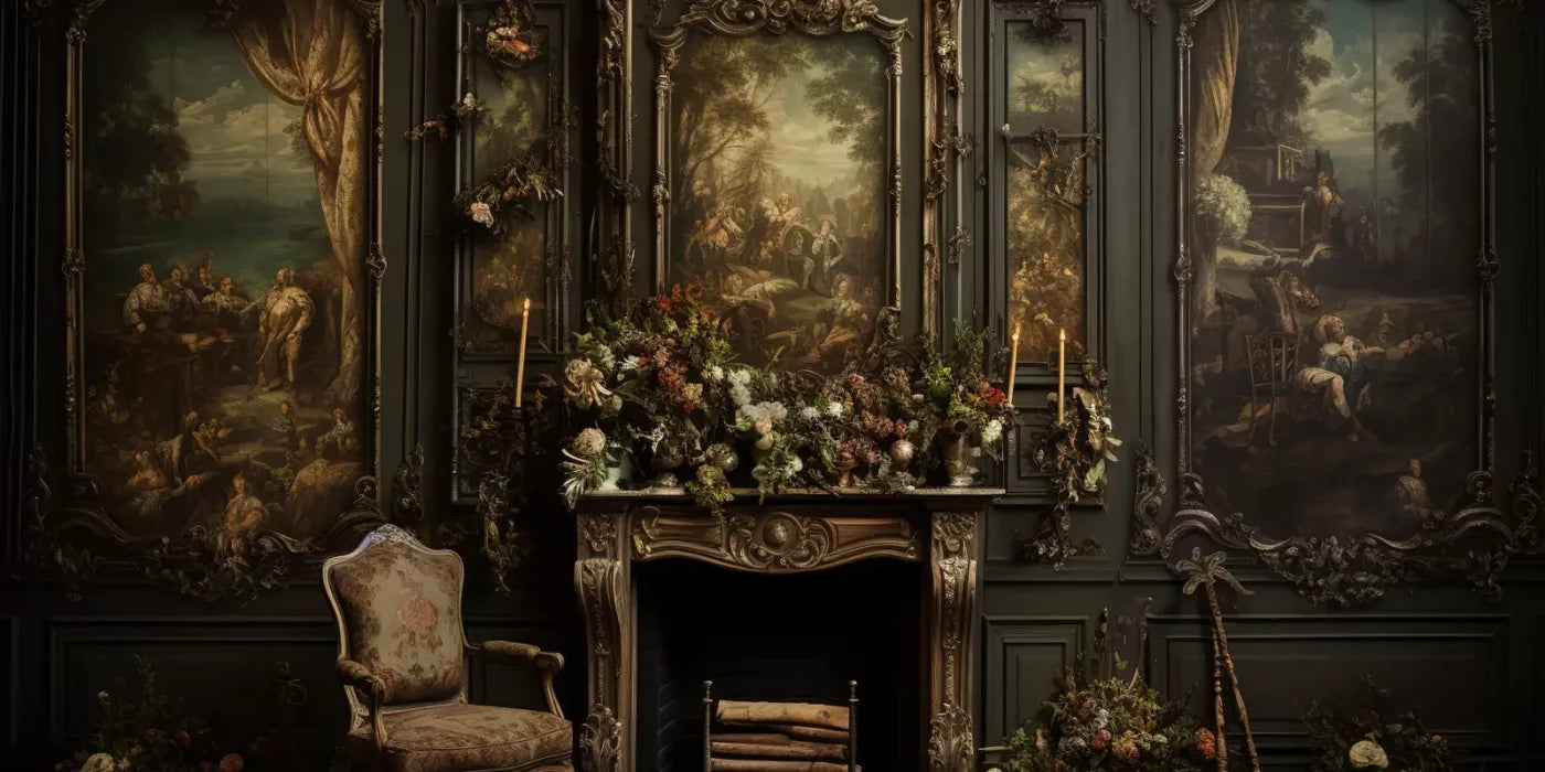 Old Masters Room Ii 20’X10’ Ultracloth (240 X 120 Inch) Backdrop