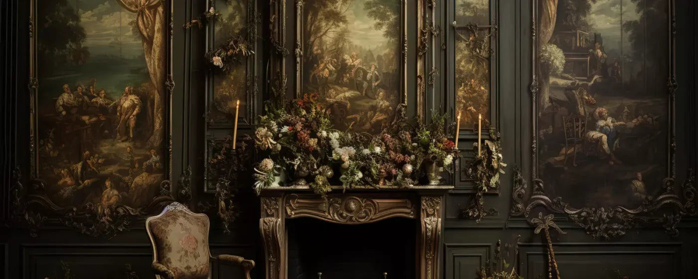 Old Masters Room Ii 20’X8’ Ultracloth (240 X 96 Inch) Backdrop