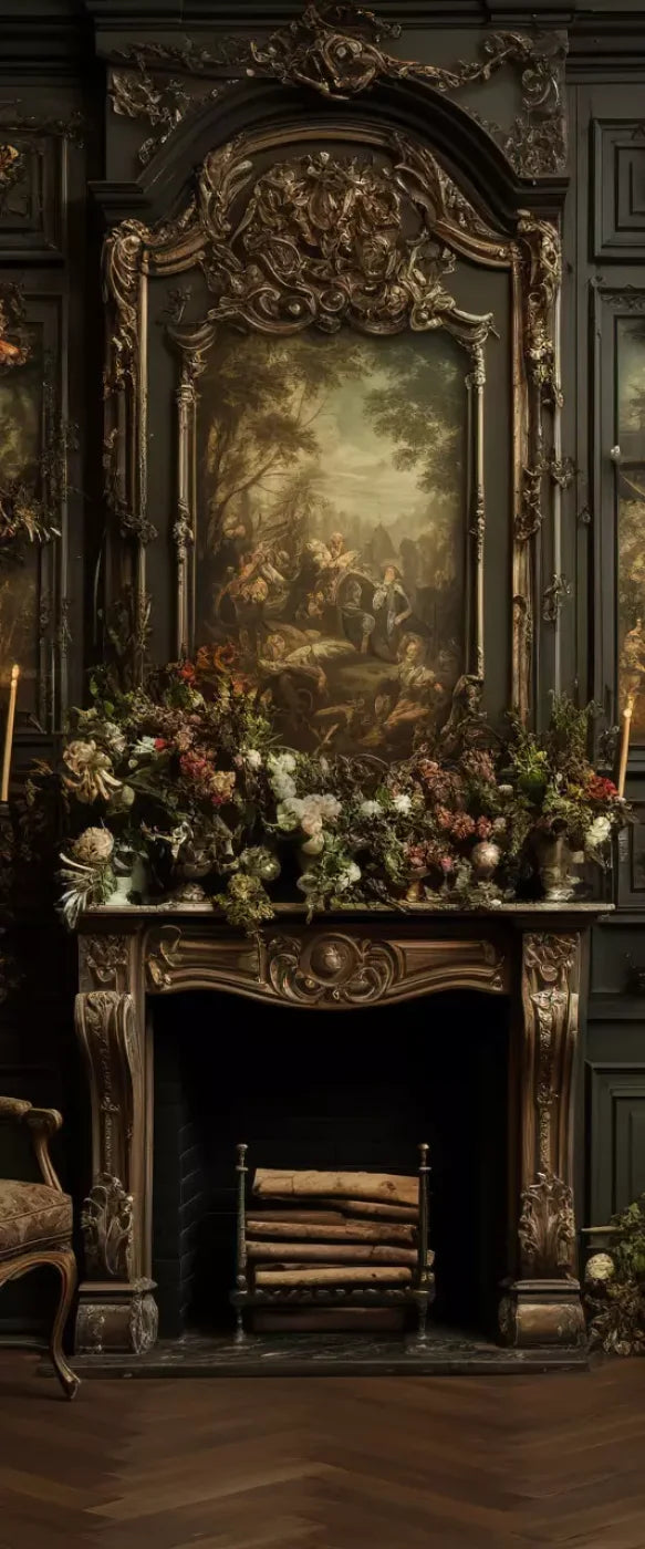 Old Masters Room Ii 5’X12’ Ultracloth For Westcott X - Drop (60 X 144 Inch) Backdrop