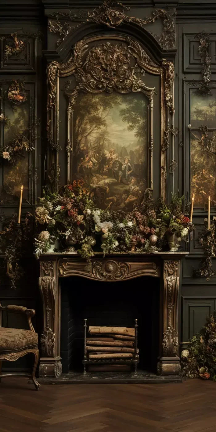 Old Masters Room Ii 8’X16’ Ultracloth (96 X 192 Inch) Backdrop