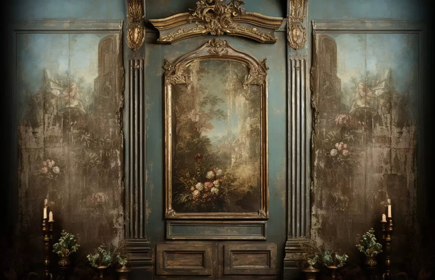 Old Masters Room V 14’X9’ Ultracloth (168 X 108 Inch) Backdrop