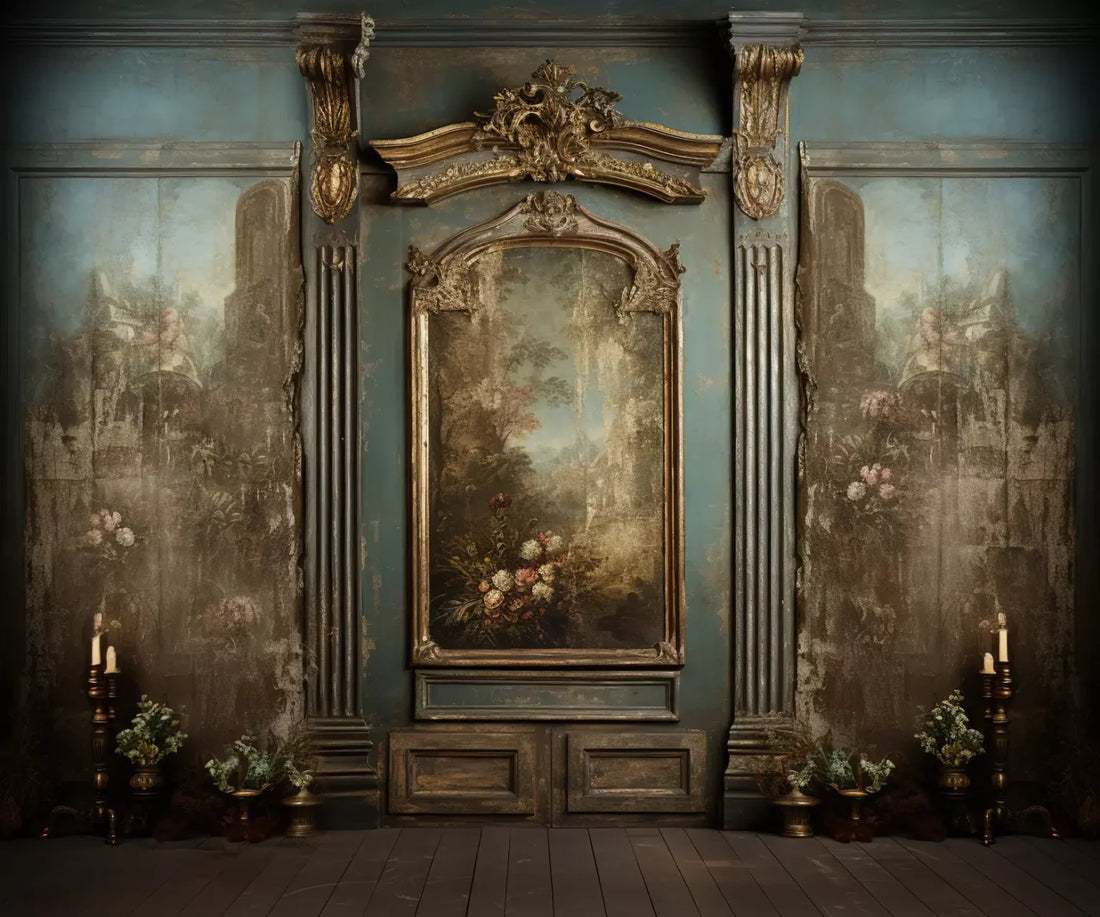 Old Masters Room V 5’X4’2 Fleece (60 X 50 Inch) Backdrop