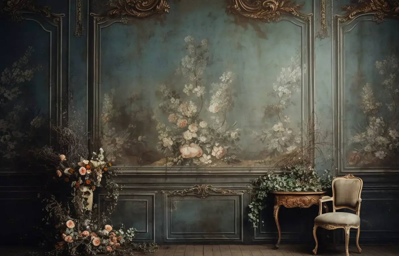 Old Masters Room Vi 14’X9’ Ultracloth (168 X 108 Inch) Backdrop
