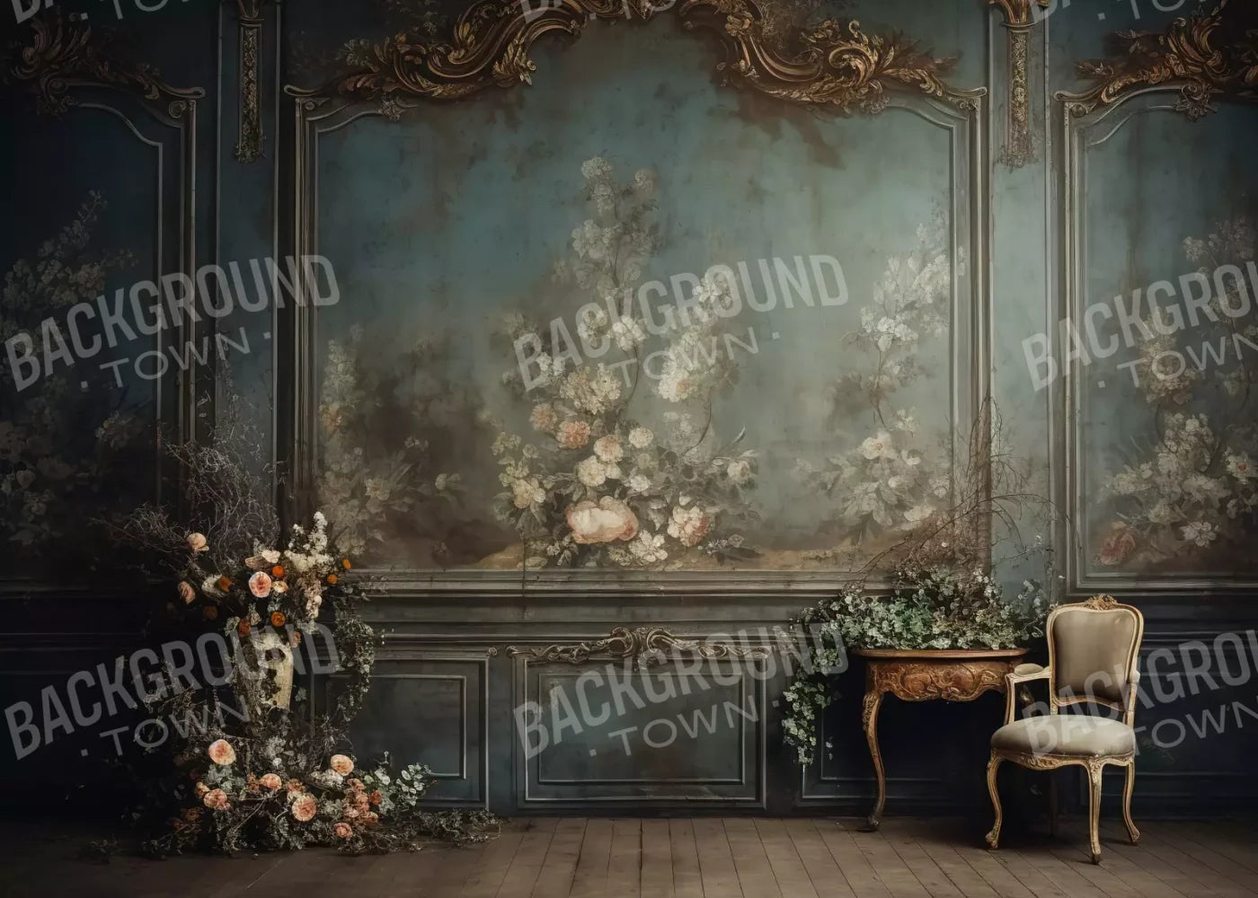 Old Masters Room Vi 7’X5’ Ultracloth (84 X 60 Inch) Backdrop