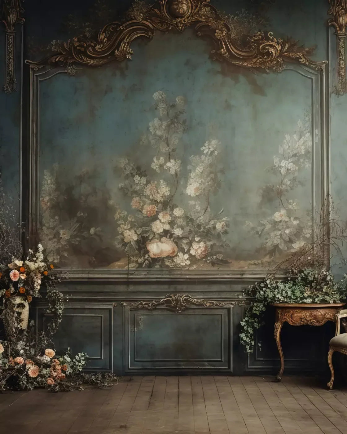 Old Masters Room Vi 8’X10’ Fleece (96 X 120 Inch) Backdrop