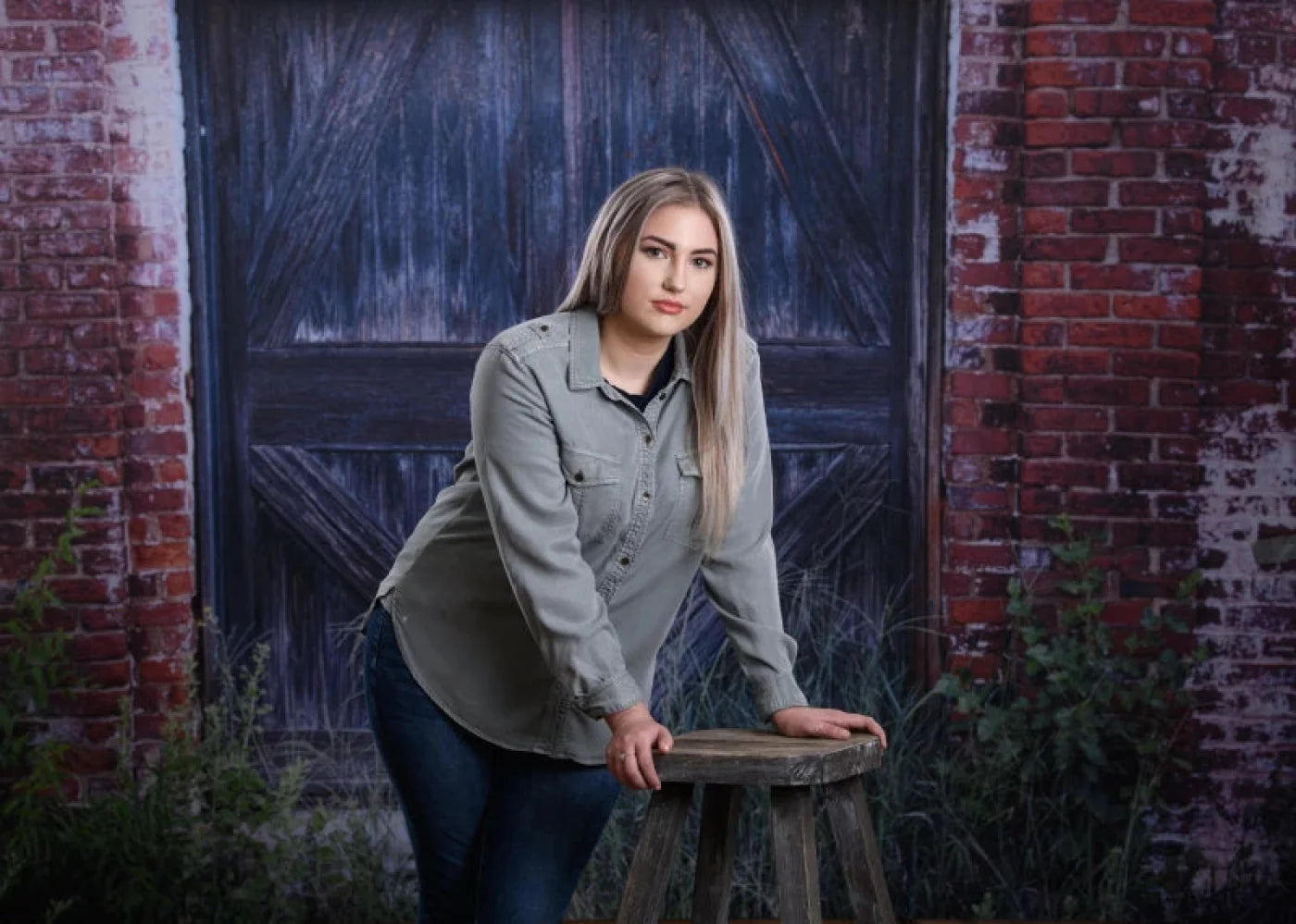 Brown Brick and Stone Backdrop for Photography