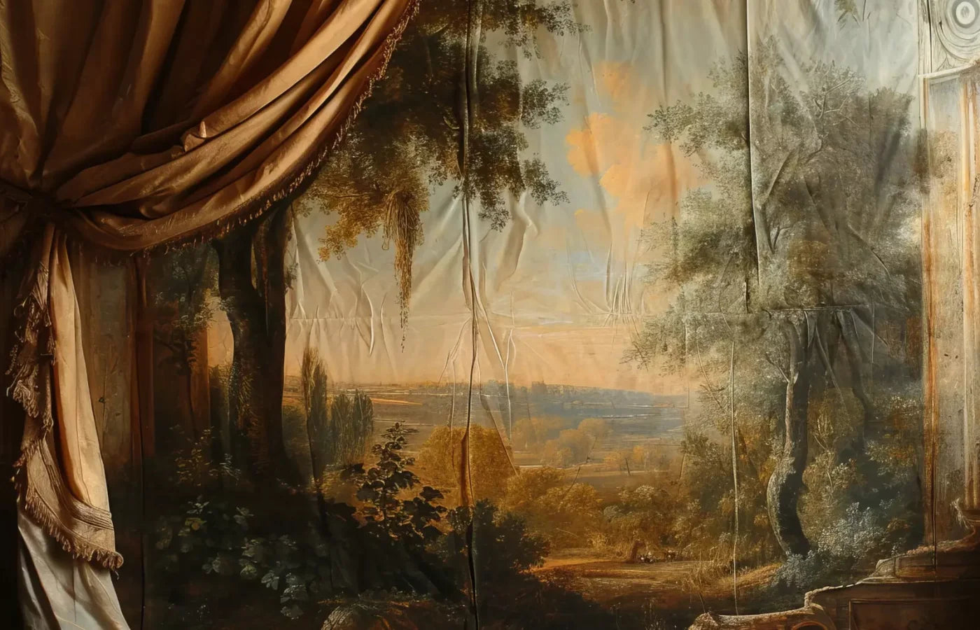 Old Painted Drape 14’x9’ UltraCloth (168 x 108 inch) Backdrop