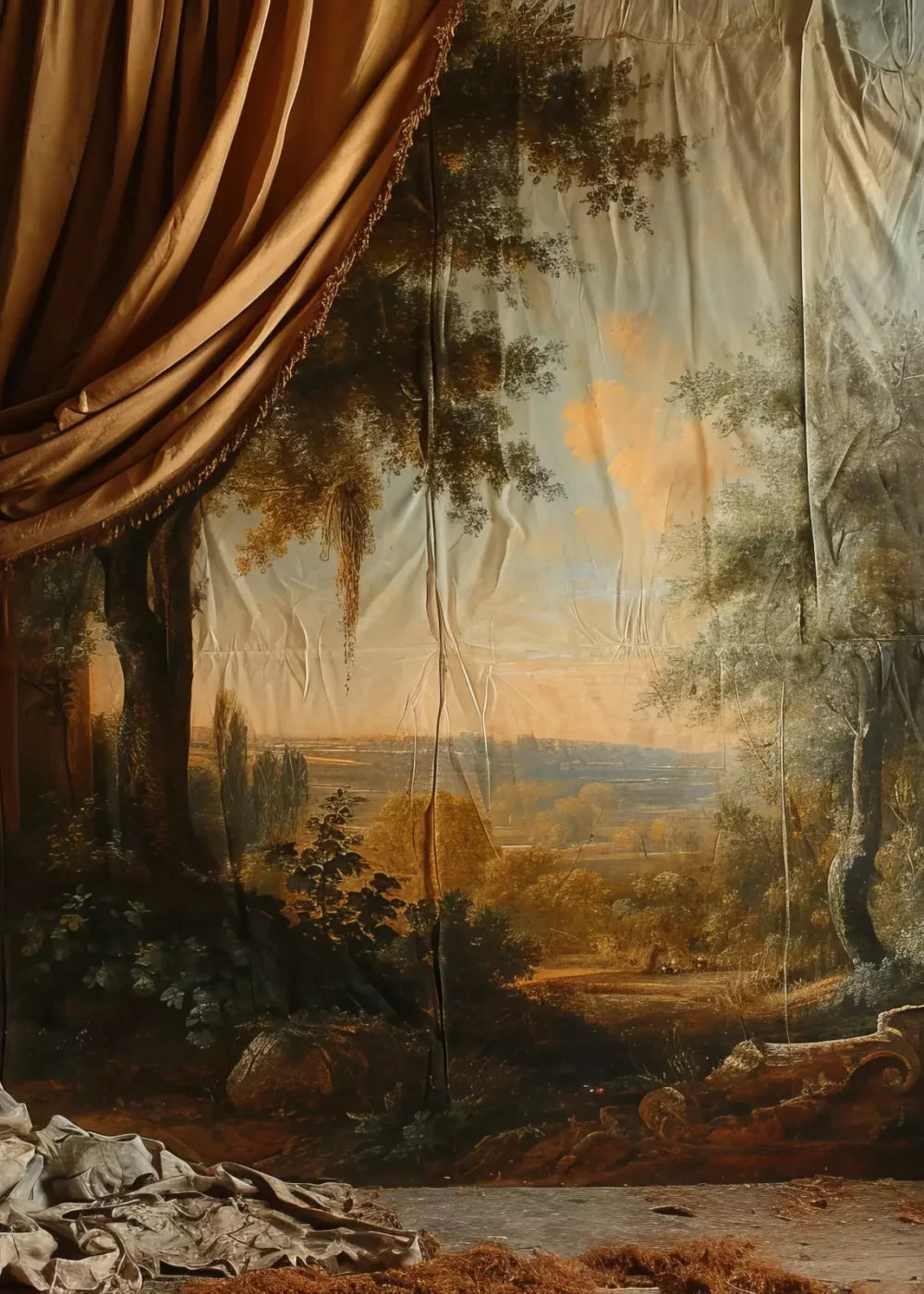 Old Painted Drape 5’x7’ UltraCloth (60 x 84 inch) Backdrop