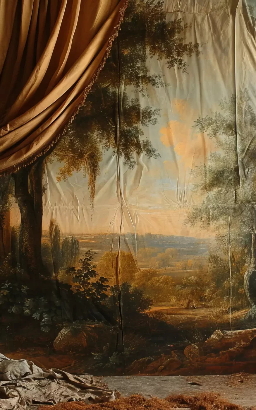 Old Painted Drape 5’x8’ UltraCloth (60 x 96 inch) Backdrop