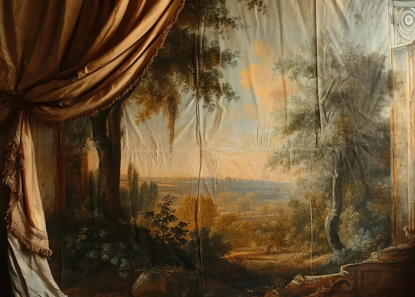 Old Painted Drape 7’x5’ UltraCloth (84 x 60 inch) Backdrop