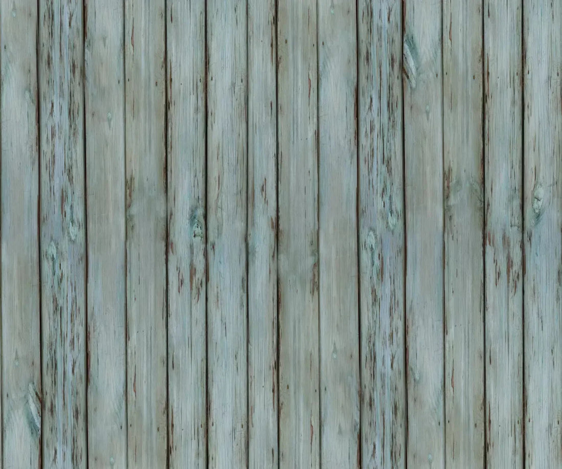 Old Wood Blue Floor 5X42 Fleece ( 60 X 50 Inch ) Backdrop