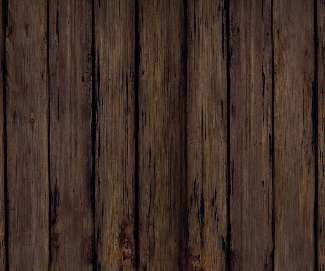 Old Wood Brown Floor 5X42 Fleece ( 60 X 50 Inch ) Backdrop