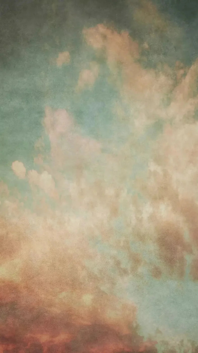 Old World Teal Sky 8X14 Ultracloth ( 96 X 168 Inch ) Backdrop