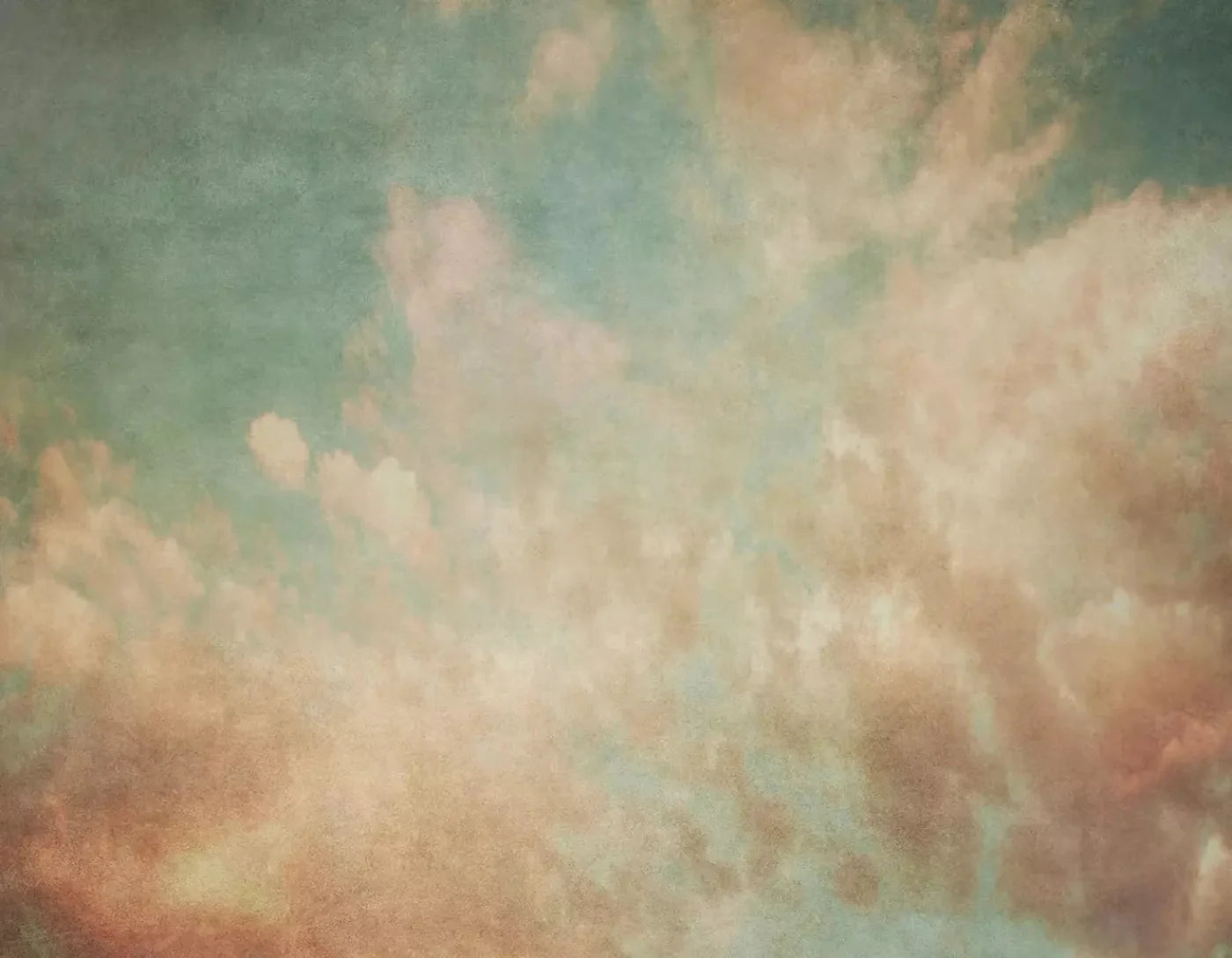 Old World Teal Sky 8X6 Fleece ( 96 X 72 Inch ) Backdrop