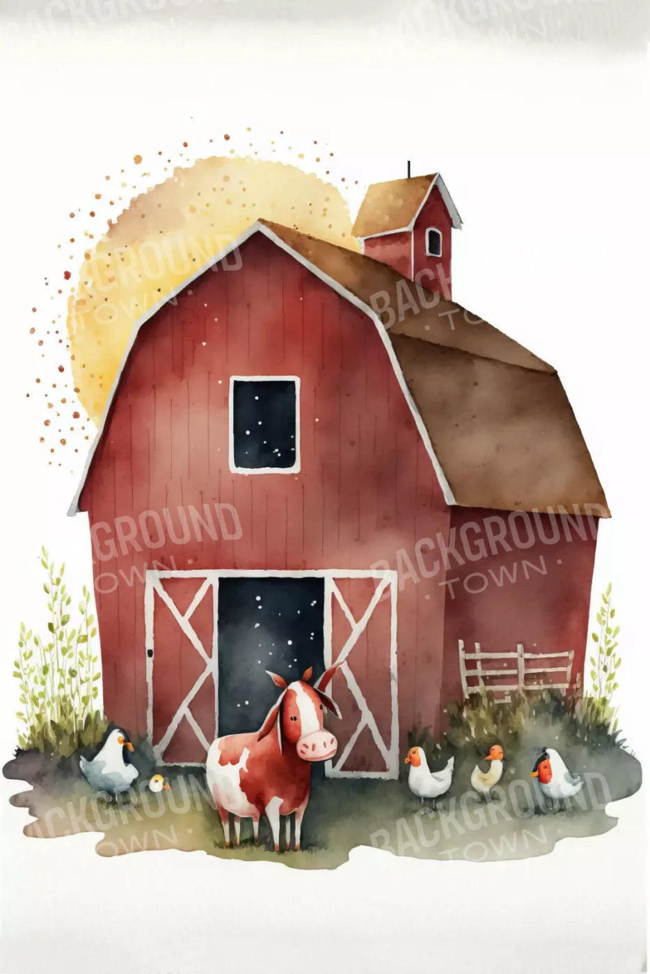 On The Farm Ll 5X8 Ultracloth ( 60 X 96 Inch ) Backdrop