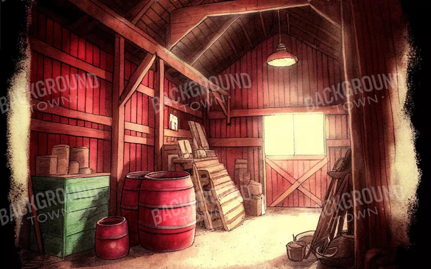 On The Farm Life 14X9 Ultracloth ( 168 X 108 Inch ) Backdrop